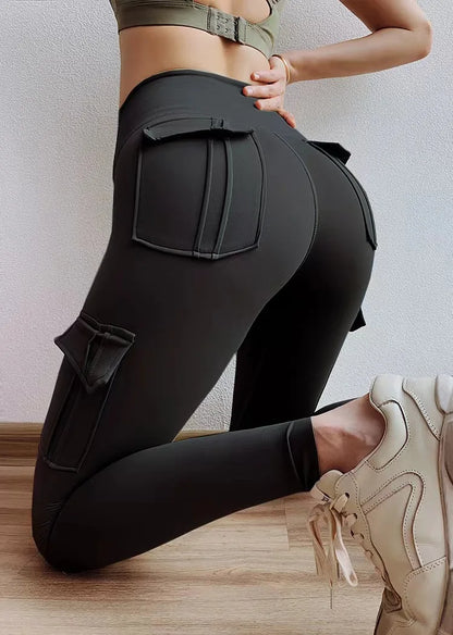 High Waist Yoga Pants Pockets Women Legging Running Sportswear Yoga wear