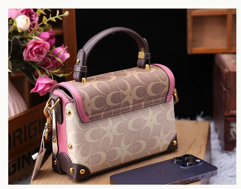 Women Bags Designer Luxury Crossbody Shoulder Purses Handbag Women Clutch Travel Tote Bag coffee black red coffee-black-red-