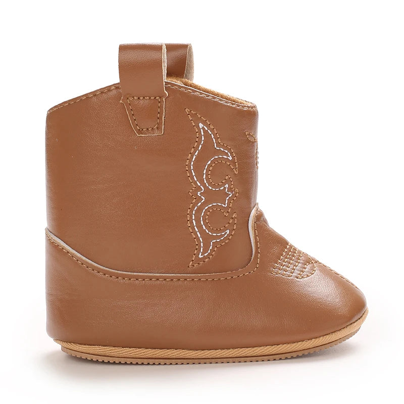 Baby Boots Made Of Soft PU and High-quality Cotton Short Boots With Rubber Soles and Anti Slip Baby