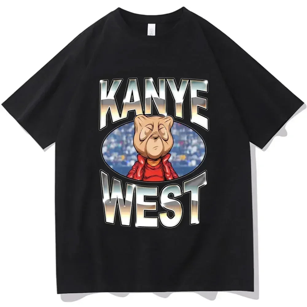 Funny Kanye West Meme T-Shirt Men's Vintage Fashion Hip Hop Rap Style Tshirt Men Women Short Sleeve T Shirt Streetwear