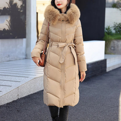 Women'S Winter Jackets Parkas 2024 Women Casual Solid Coat Jacket Hooded Pocket Reversible Wear Zipper Pocket Jaqueta Feminina