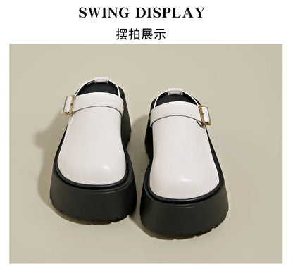 Thick Slippers Casual Shoes 1 Slip-on Baotou Half Slip-on Shoes
