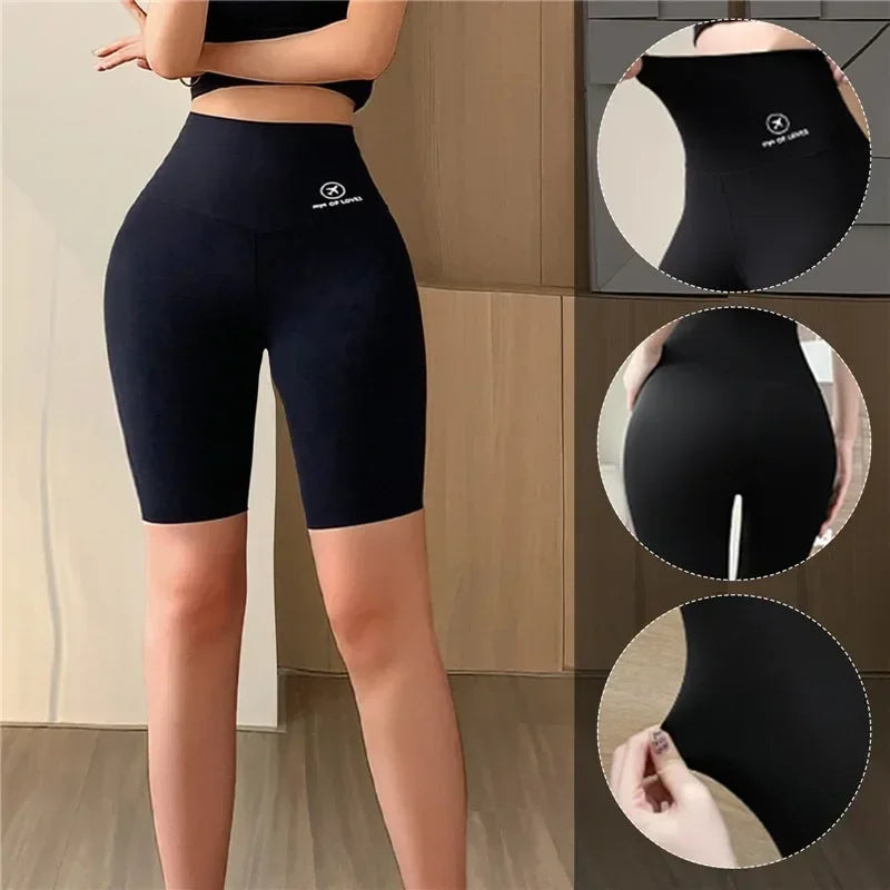 Seamless Women Sports Shorts High Waist Fitness Jogging Body Shaping Boxers Push Up Scrunch Butt Biker Slim Underwear