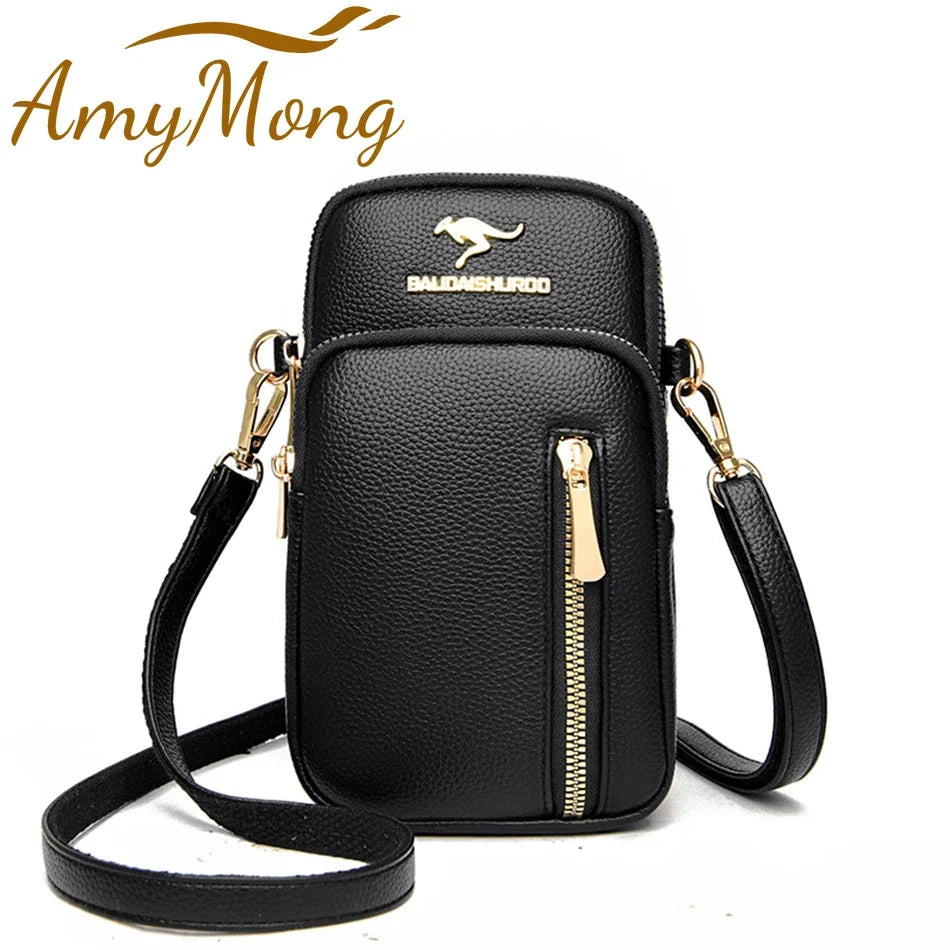 Ladies New Trendy Pu Leather Shoulder Bags Luxury Designer Simple Small Purse