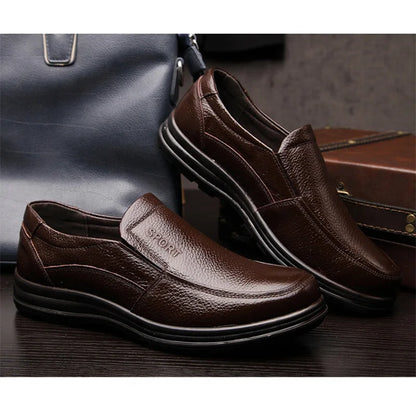 Genuine Leather Shoes Men Flats Fashion Soft Comfortable
