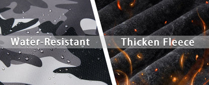 Fleece Lining Mountain Jacket Mens Hiking Outdoor Removable Hooded Coats Ski Snowboard Parka Winter Outwear