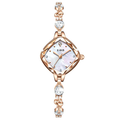 Luxury Crystal Diamond Metal Bracelet Waterproof Diamond Female Fashion Watches