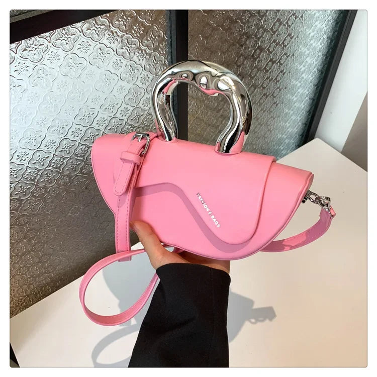 Solid Soft Shoulder Bag High Quality Bags for Women Hasp Interior Compartment Pu Women's Handbag