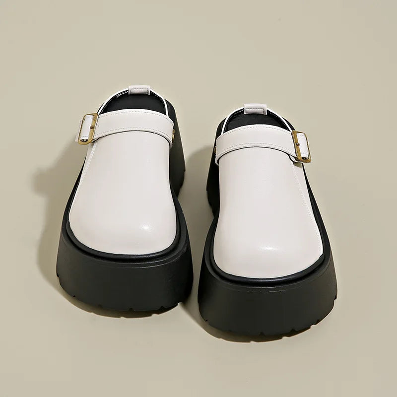 Thick Slippers Casual Shoes 1 Slip-on Baotou Half Slip-on Shoes