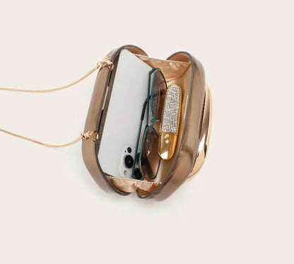 Luxury Evening Banquet Clutch Bag Bride Metal Shoulder Wedding Purse Party Crossbody Handbag