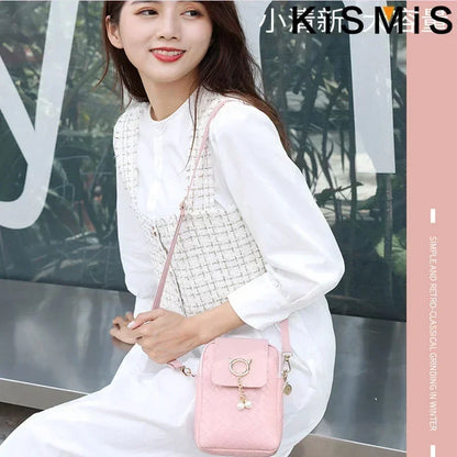 Fashion Women Mini PU Leather Crossbody Shoulder Bag Casual Mobile Phone Wallet Cute Handbag for Girls