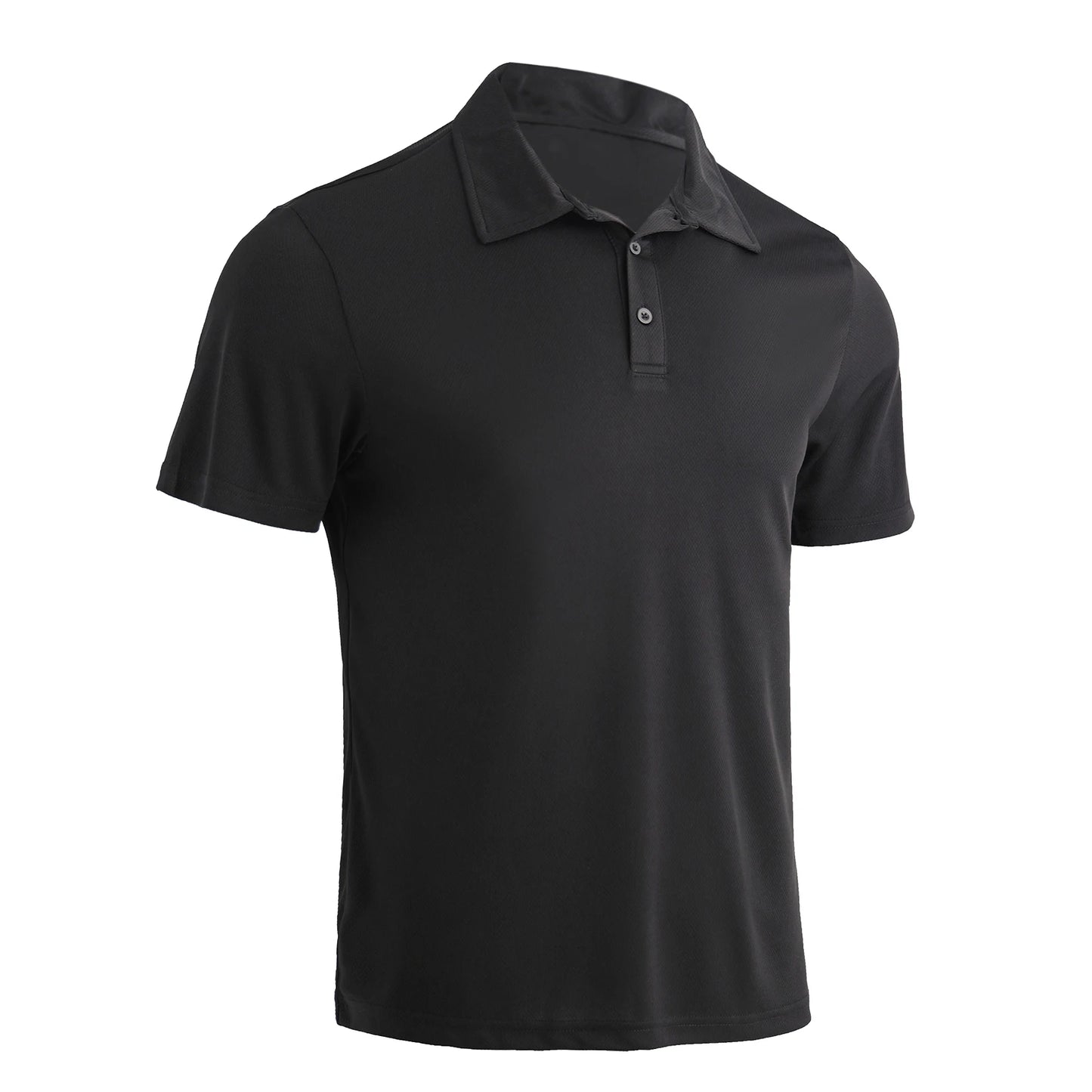 5-piece men's solid color short sleeved polo shirt breathable quick drying short sleeved top