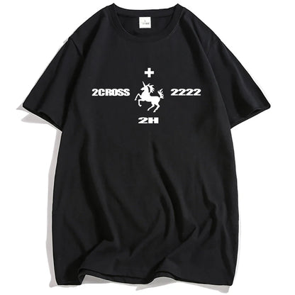 2hollis Rapper Grunge Unisex Streetwear Summer Short Sleeve T-shirt Loose Hip Hop Male T Shirt O-neck Fashion Men Women Tshirts