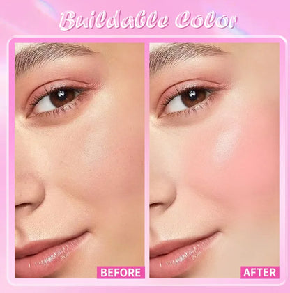 3-in-1 Cheek Lip Tinted Moistured Blush Stick Eyes Cheek Lip Brighten Cream Water Jelly Tint Stick Matte Contour Makeup