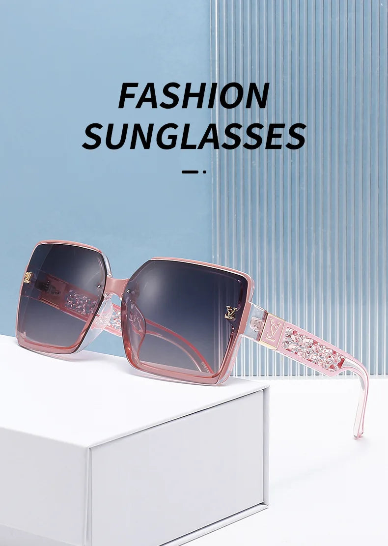 New Classic Fashion Sunglasses Women Luxury Glamour Men Brand Glasses Square Stylish Unisex UV400 Shades