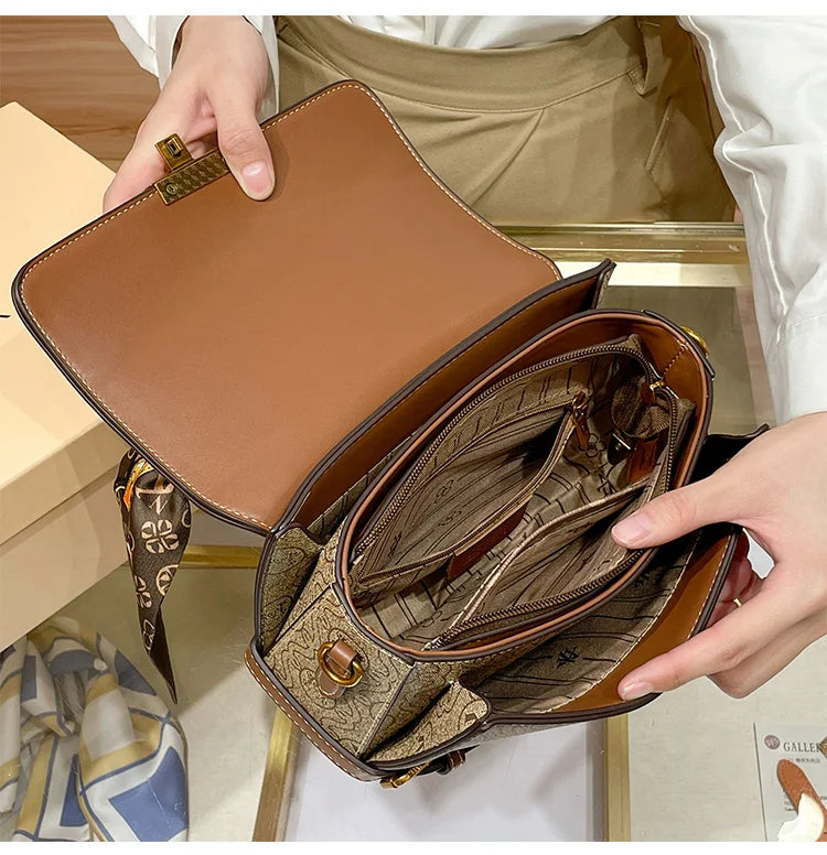 fashionable and versatile high-end handbag single shoulder crossbody bag