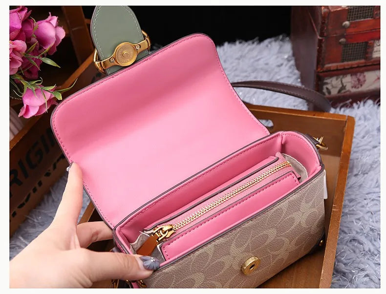 Women Bags Designer Luxury Crossbody Shoulder Purses Handbag Women Clutch Travel Tote Bag coffee black red coffee-black-red-