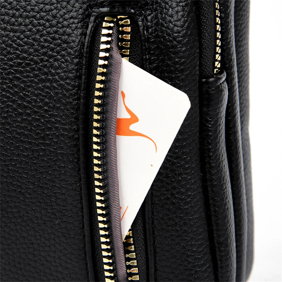 Ladies New Trendy Pu Leather Shoulder Bags Luxury Designer Simple Small Purse