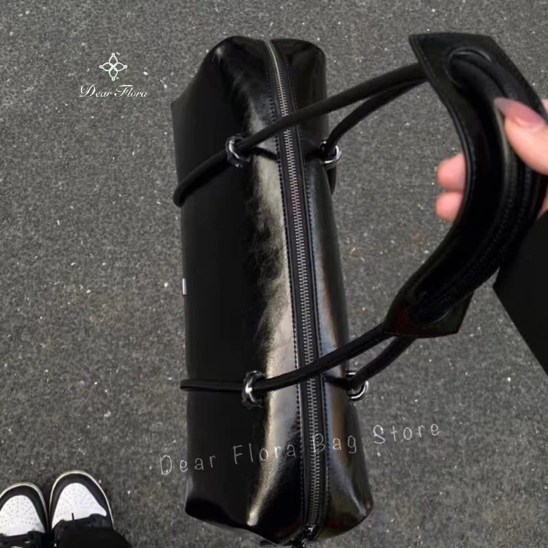 Large Capacity Boston Pillow Handbag Shoulder Bags Vintage Large Capacity Tote Bag