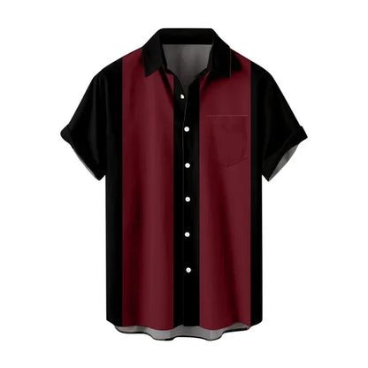 Red And Black Plaid Shirt Men Shirts Checkered Shirts Short Sleeve
