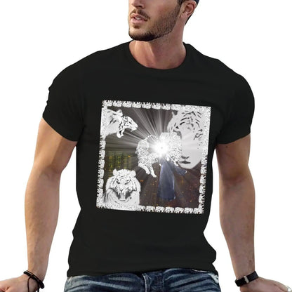 white tiger - 2hollis T-Shirt man t shirts graphic t shirts for man pack cotton T-Shirt