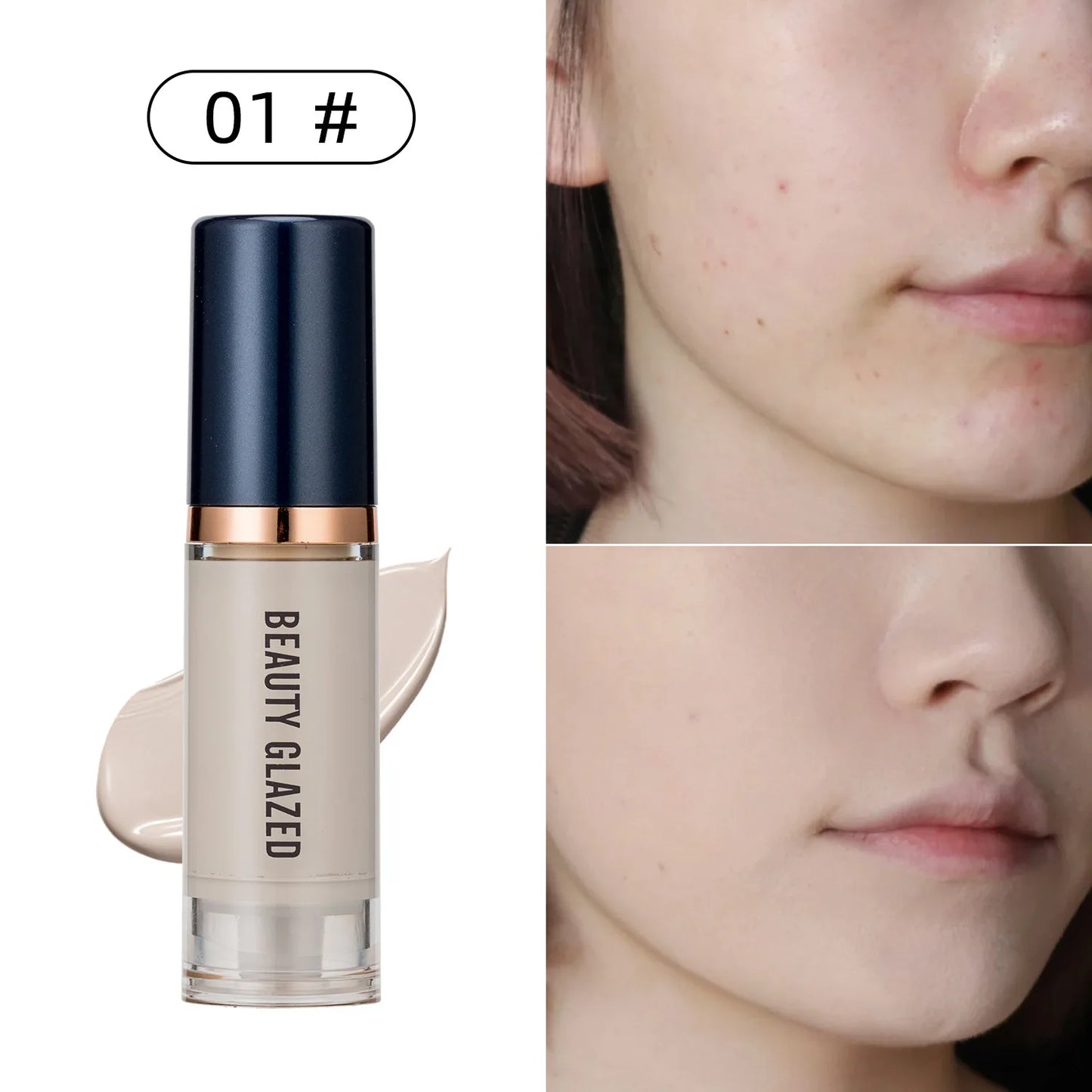 6ml Waterproof Matte Liquid Foundation Long Wear Oil-Control Face Full Coverage