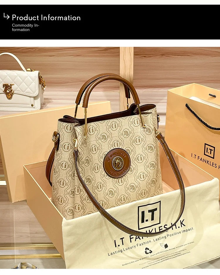 Light luxury brand women's handbag designer's high-quality shoulder bag, fashion