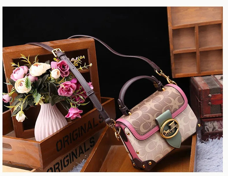 Women Bags Designer Luxury Crossbody Shoulder Purses Handbag Women Clutch Travel Tote Bag coffee black red coffee-black-red-