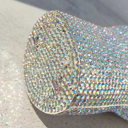 Victory Hand Shaped Diamond Evening Luxury Designer Unique Stylish Rhinestone Purse