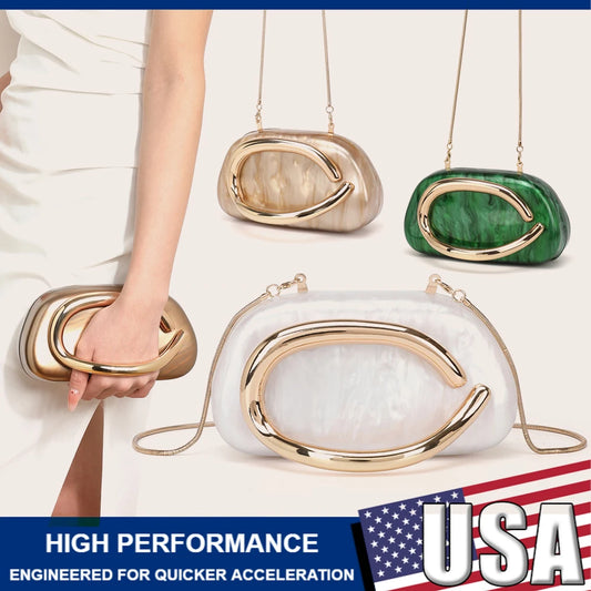 Luxury Evening Banquet Clutch Bag Bride Metal Shoulder Wedding Purse Party Crossbody Handbag