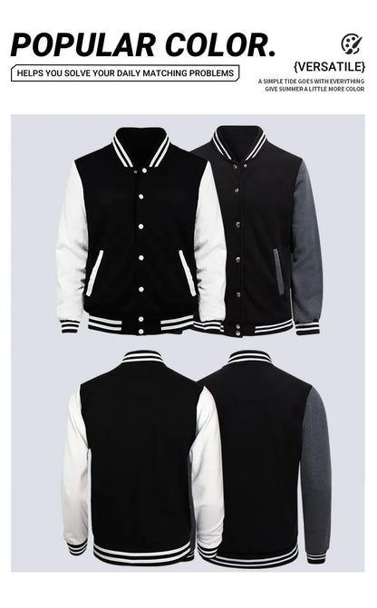 New York Land Of Dreams Capital Of Liberly Baseball Jersey Men Retro Soft Coat Trendy American Jacket