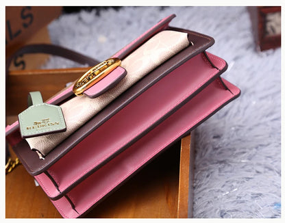 Light luxury women's high-end color contrast single shoulder underarm bag