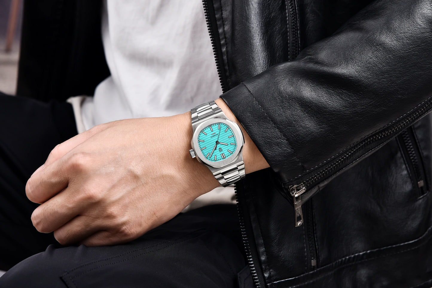 40MM Men's Watches Luxury Automatic Watch For Men Mechanical WristWatch Stainless Steel Sapphire glass