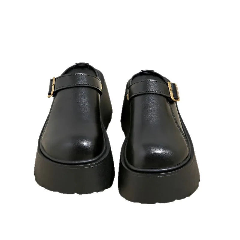 Thick Slippers Casual Shoes 1 Slip-on Baotou Half Slip-on Shoes