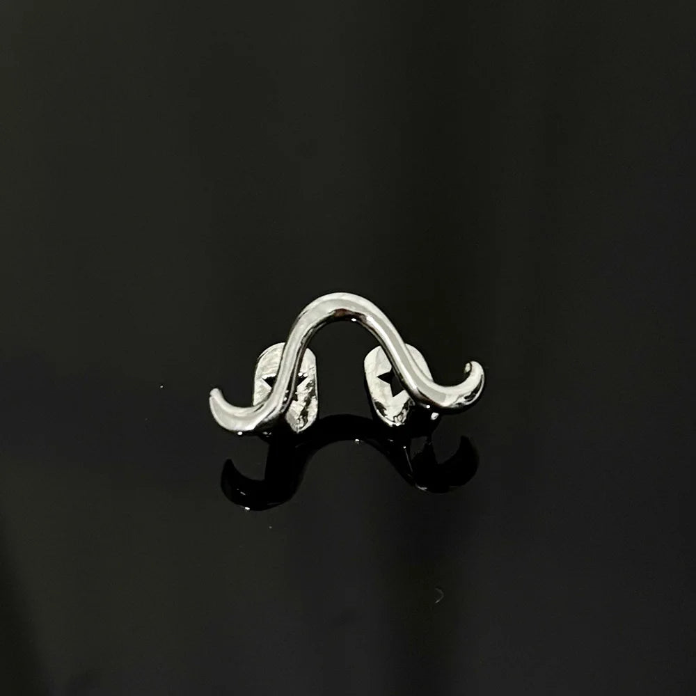 Romantic Silver Color Glossy Wave Teeth Grillz Hip Hop Curve Zircon Tooth Caps Gold Zircon Silver Zircon Gold Color Gold Zircon-Silver Zircon-Gold Color-Silver Color-