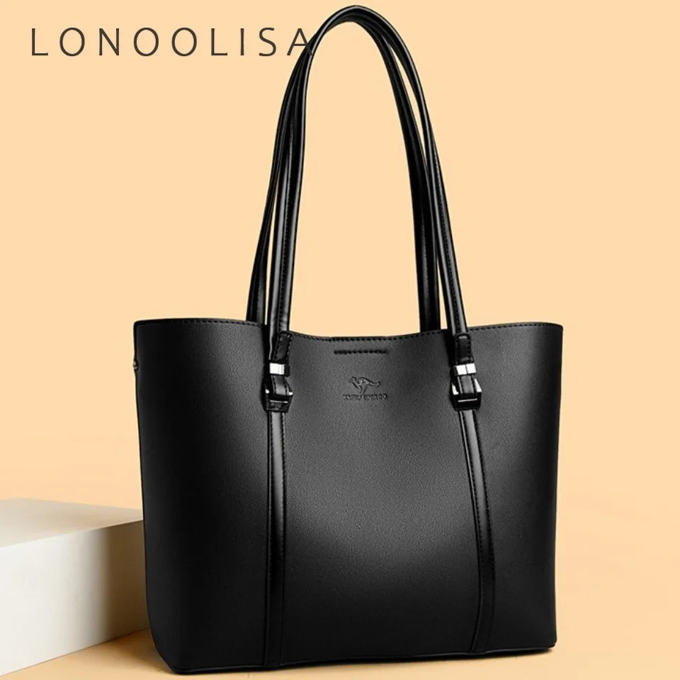 Luxury Shoulder Bags High-End Pu Leather Handbags Caual Tote
