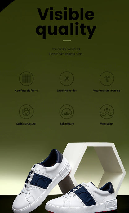 Women Casual Shoes White Flat Board Balance Technology Press Insole Comfort Sneakers