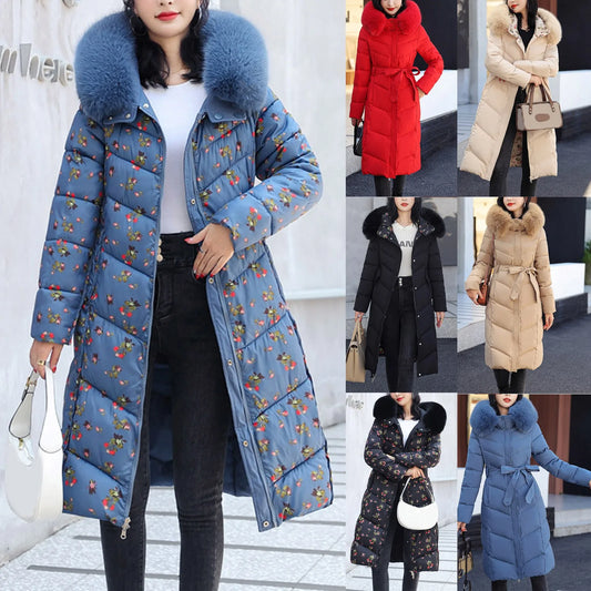 Women'S Winter Jackets Parkas 2024 Women Casual Solid Coat Jacket Hooded Pocket Reversible Wear Zipper Pocket Jaqueta Feminina