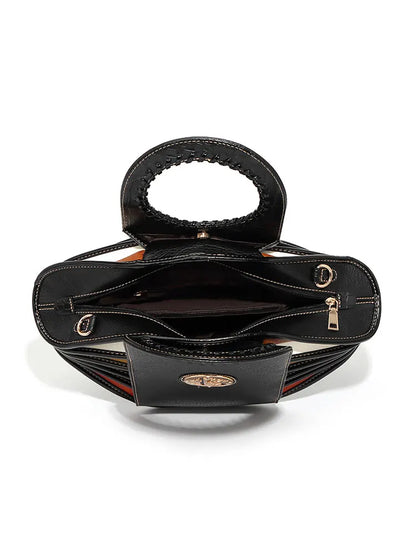 Shoulder Bag High-end Leather Purse Large Capacity Top Handle Crossbody