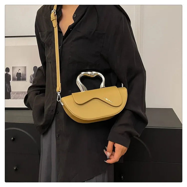 Solid Soft Shoulder Bag High Quality Bags for Women Hasp Interior Compartment Pu Women's Handbag