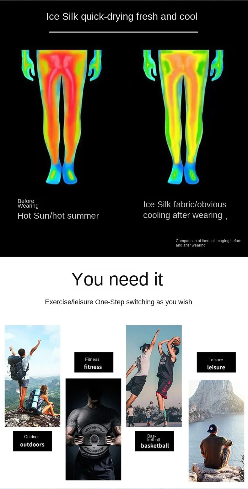 Sports Three Piece Pants Anti glare Double layered Sports Shorts for Men and Women