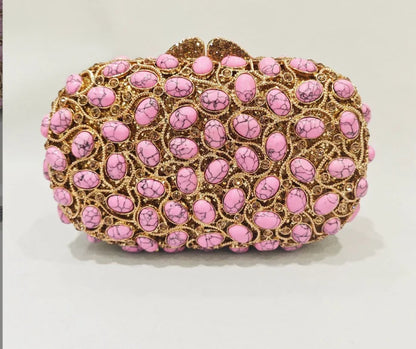 XIYUAN Big Stones Evening Purse Bags Rhinestone Wedding Gems Clutch Bag Bridal Clutches Women Diamonds