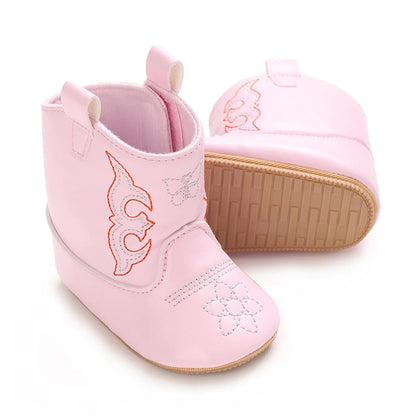 Baby Boots Made Of Soft PU and High-quality Cotton Short Boots With Rubber Soles and Anti Slip Baby