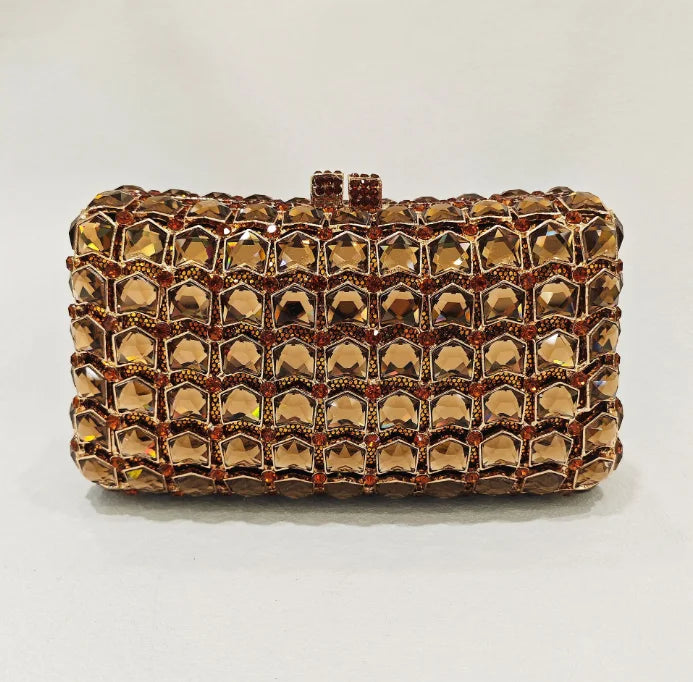 XIYUAN Big Stones Evening Purse Bags Rhinestone Wedding Gems Clutch Bag Bridal Clutches Women Diamonds