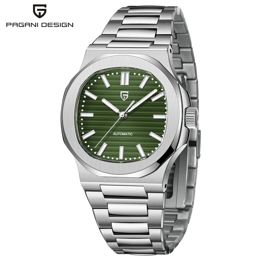 40MM Men's Watches Luxury Automatic Watch For Men Mechanical WristWatch Stainless Steel Sapphire glass