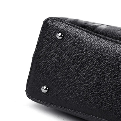 2-layer pockets Letter Printing Luxury Handbags Women Leather Bags Vintage Ladies Shoulder Crossbody Bags for Women Tote Bag