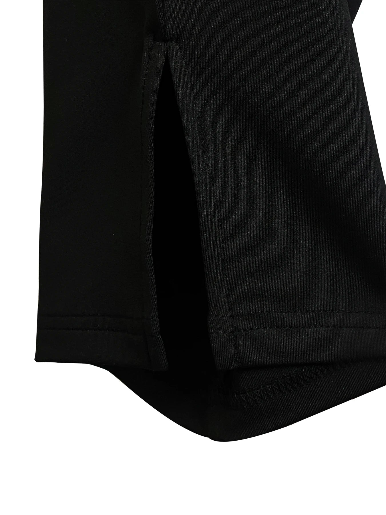Curvy Plus Size Women's Skinny Capri with Side Split Elastic Leggings Fashion Casual