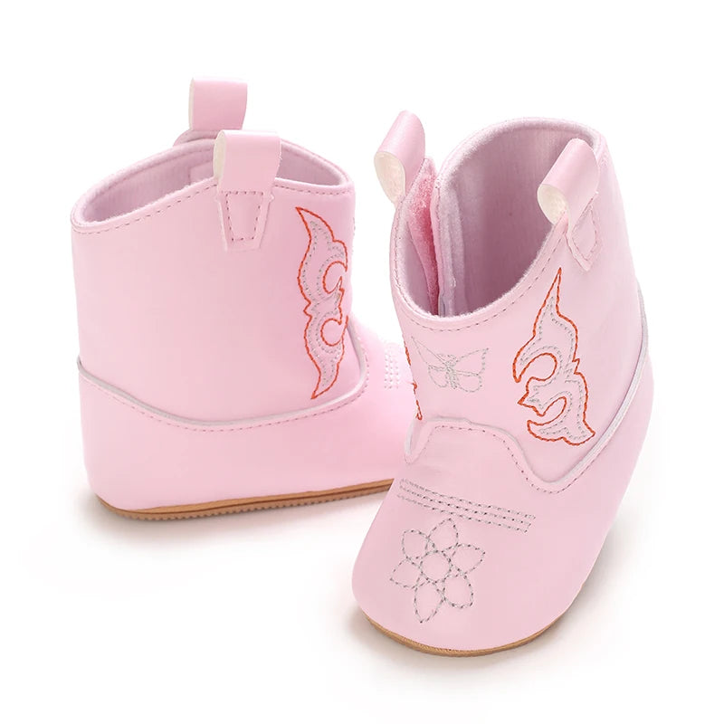 Baby Boots Made Of Soft PU and High-quality Cotton Short Boots With Rubber Soles and Anti Slip Baby