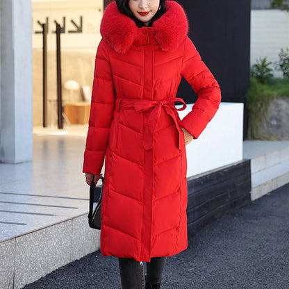 Women'S Winter Jackets Parkas 2024 Women Casual Solid Coat Jacket Hooded Pocket Reversible Wear Zipper Pocket Jaqueta Feminina