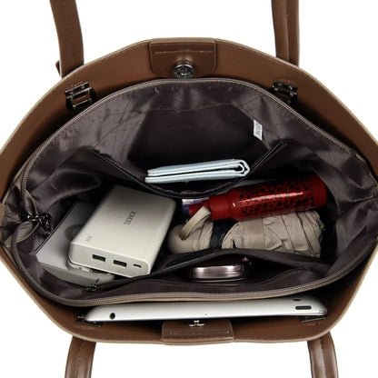 Luxury Shoulder Bags High-End Pu Leather Handbags Caual Tote